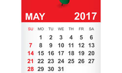 © - fotolia.com May 2017. Calendar vector illustration